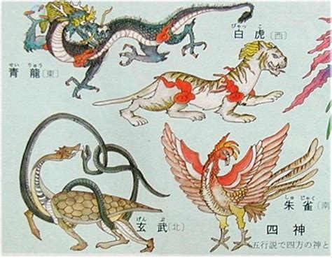 青龍白虎玄武朱雀|四大神獸(中國四神獸):起源,青龍,來歷,地名,年號,區別,白虎,來歷,。